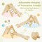 Wooden Kids Climber Toys with Triangle Arch Ramp for Sliding Climbing